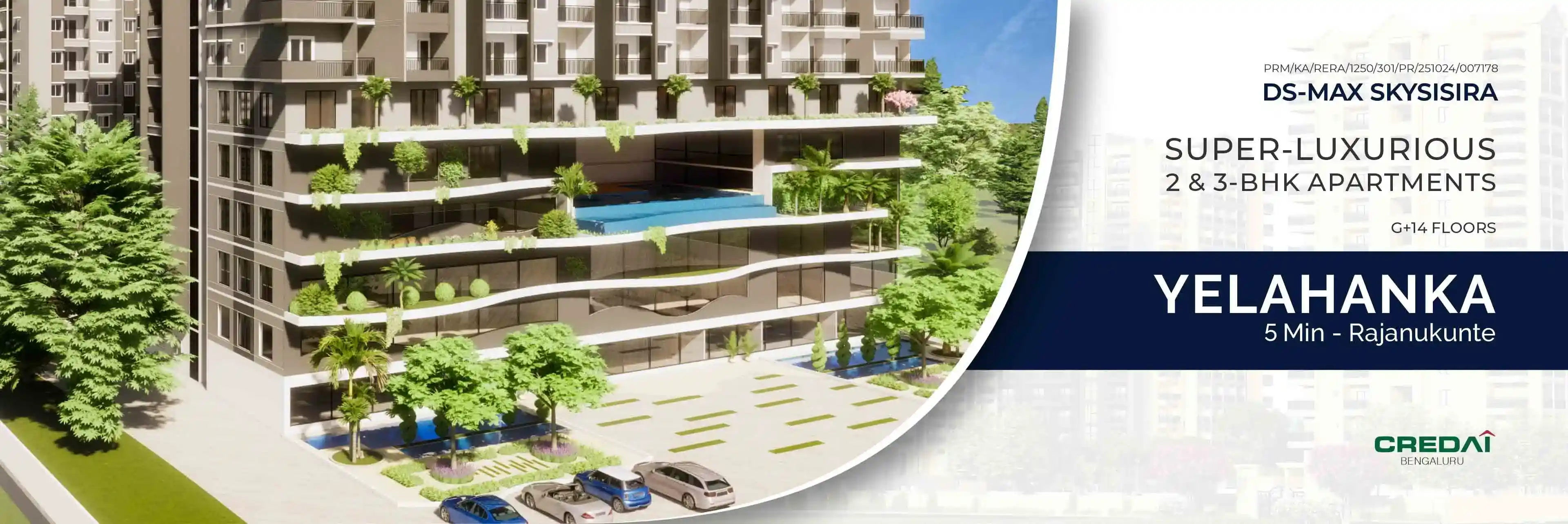 DS-MAX SKYSISIRA - 2 & 3 - BHK apartments in Yelahanka. Rajanukunte